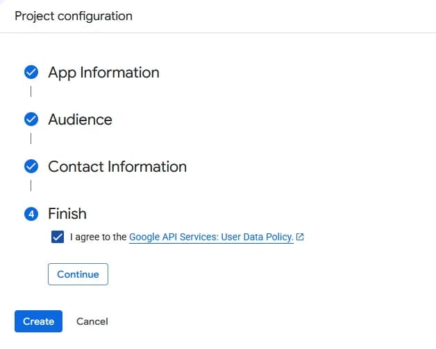 Google Auth Platform konfigurieren