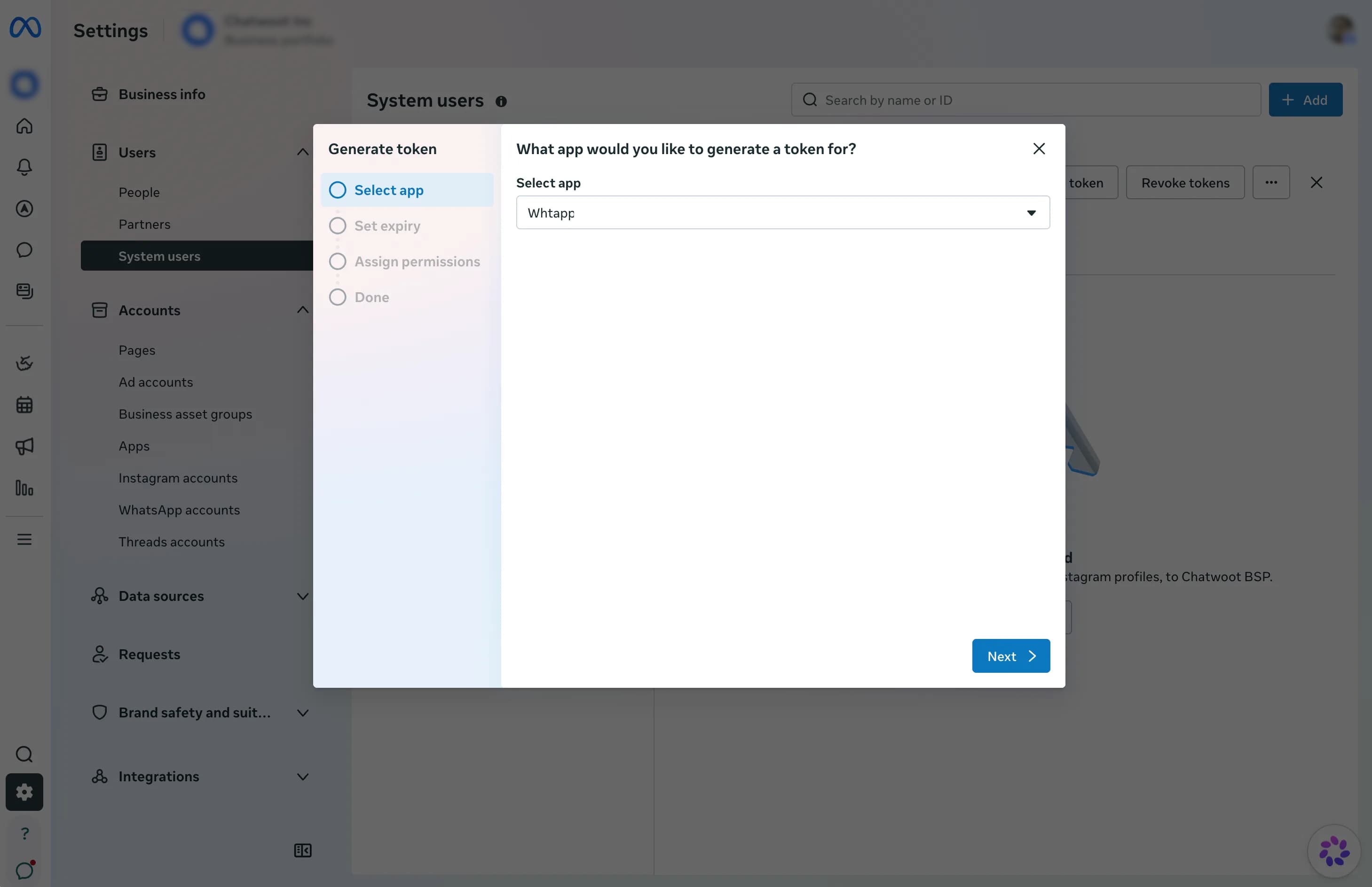 Set the system-user token expiry