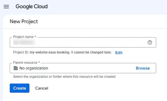 Google-Cloud-Projekt erstellen